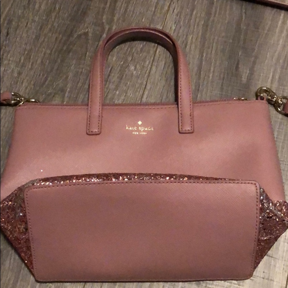 Kate Spade pink sparkle purse